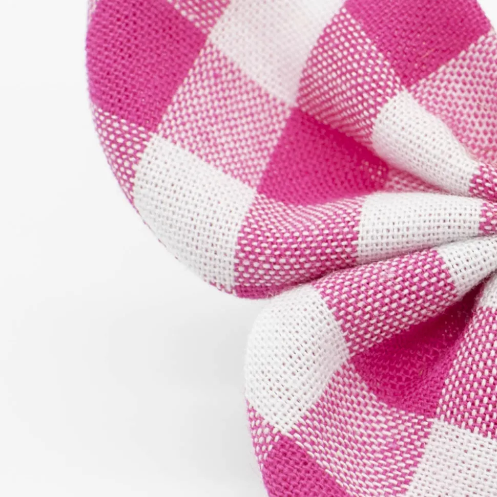 Pinza mariposa Vichy Fucsia