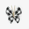 Pinza mariposa vichy negro